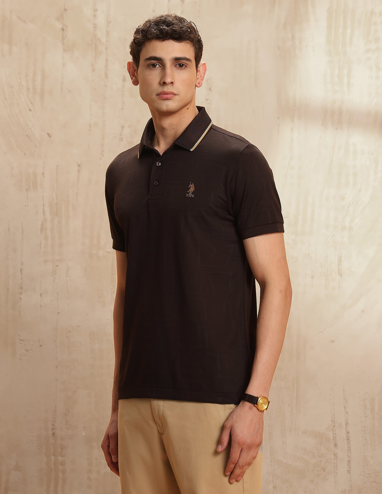 Brand Self Regular Fit Polo Shirt