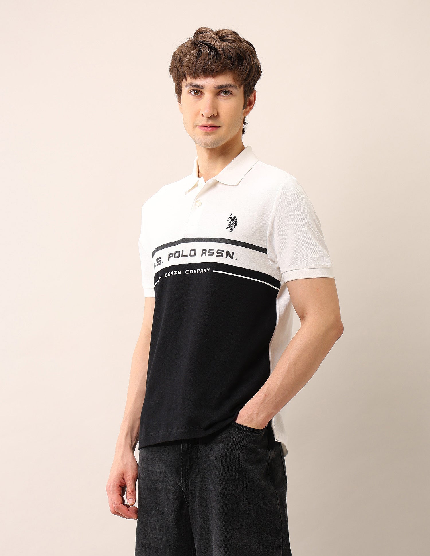 Muscle Fit Pure Cotton Polo Shirt