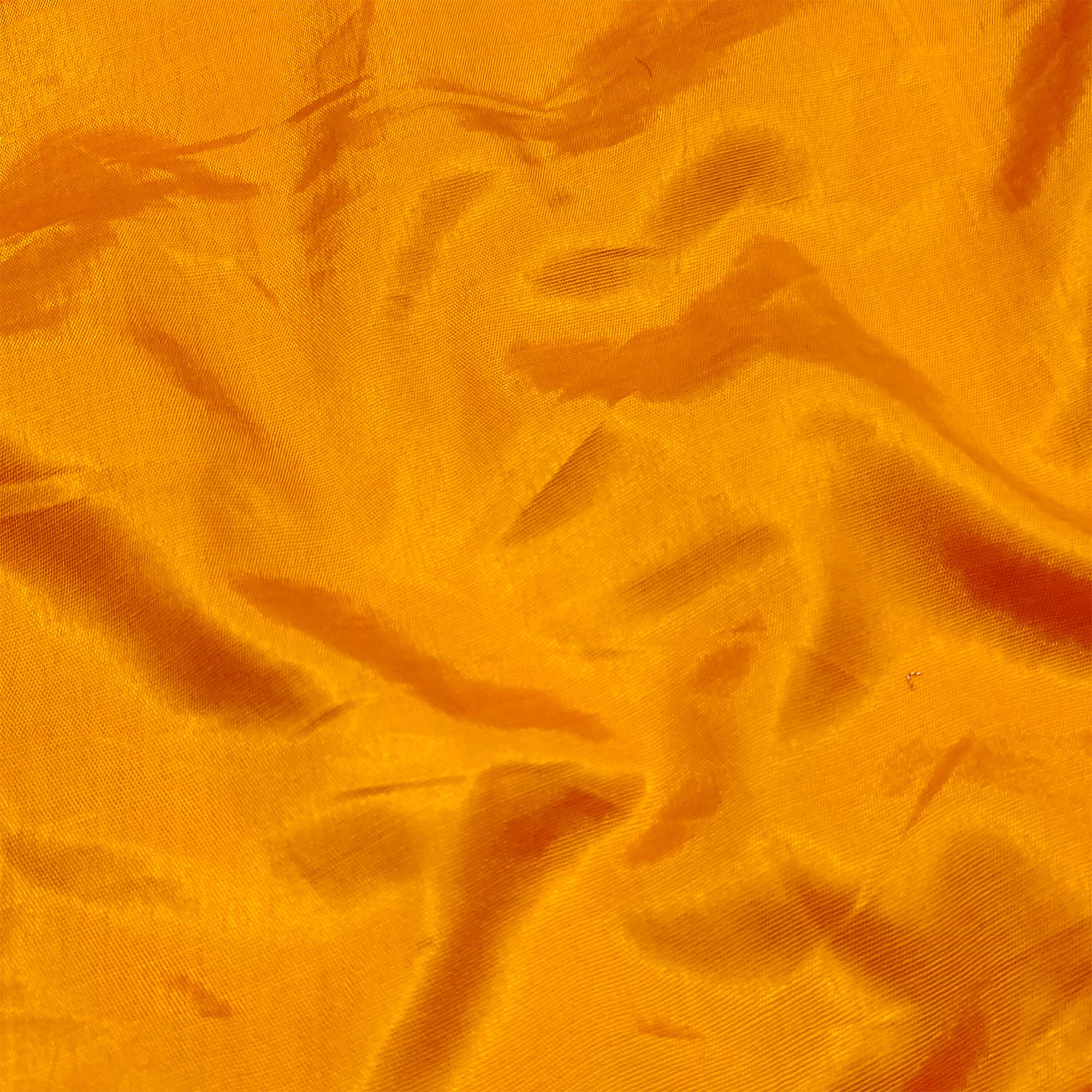 Orange Woven Organza Dress Material