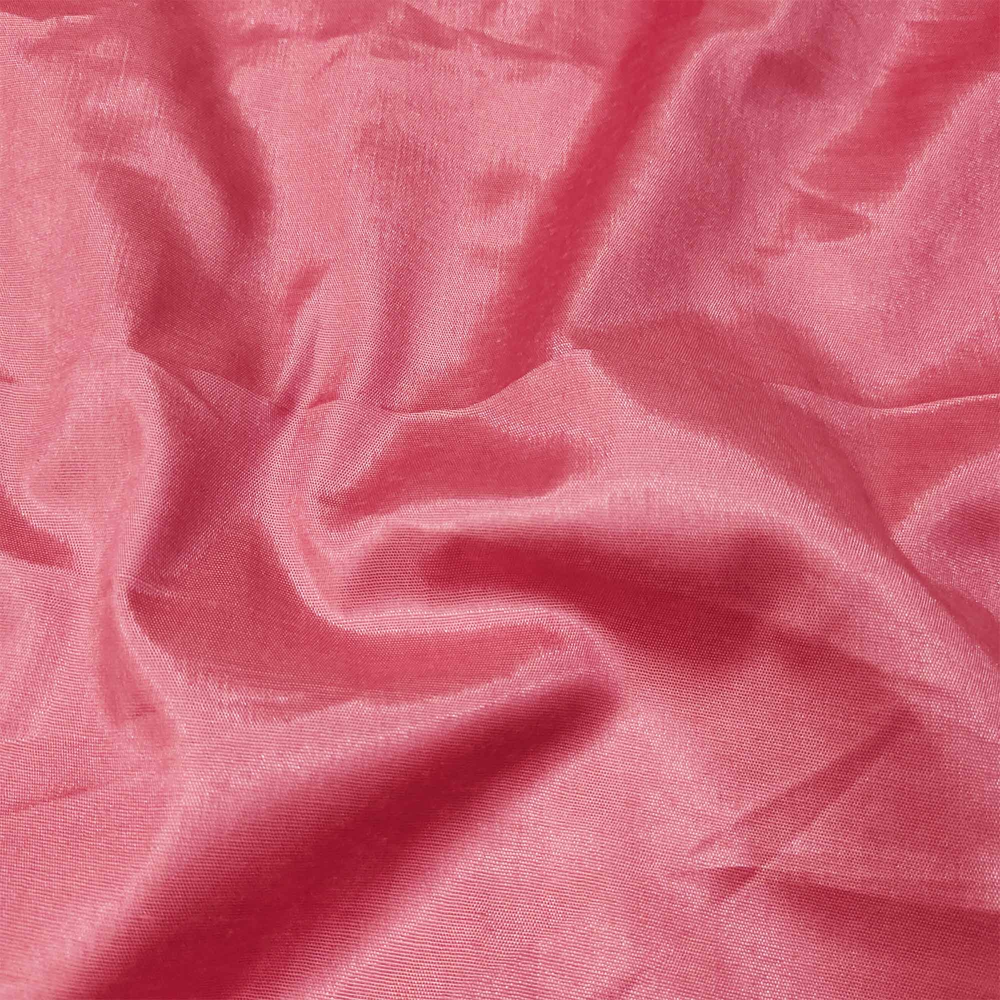 Pink Floral Printed Organza Dress Material