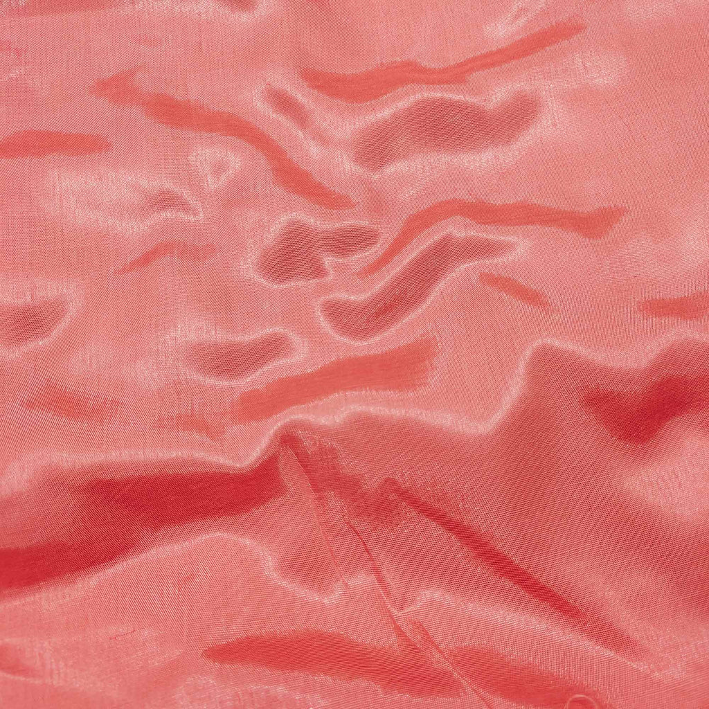 Peach Sequins Embroidered Organza Dress Material