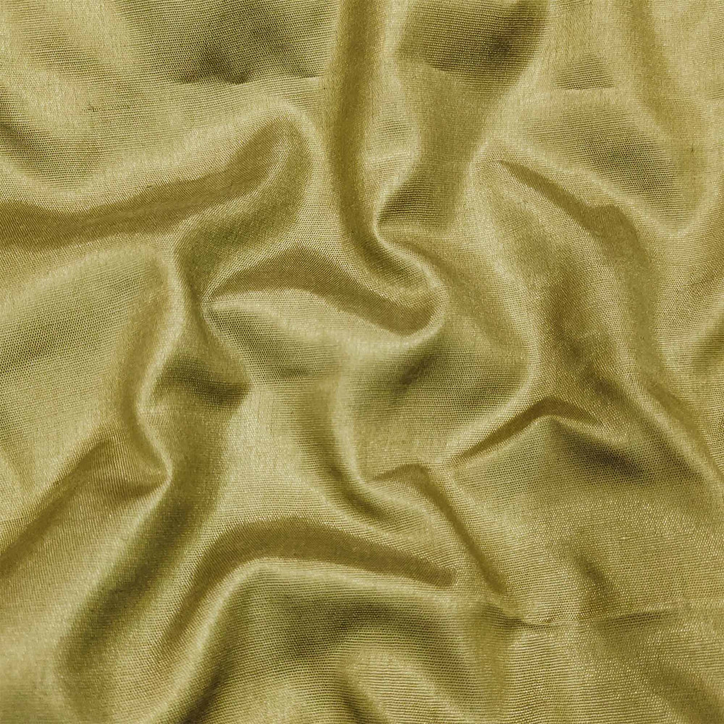 Olive Green Floral Printed With Embroidered Organza Dress Material