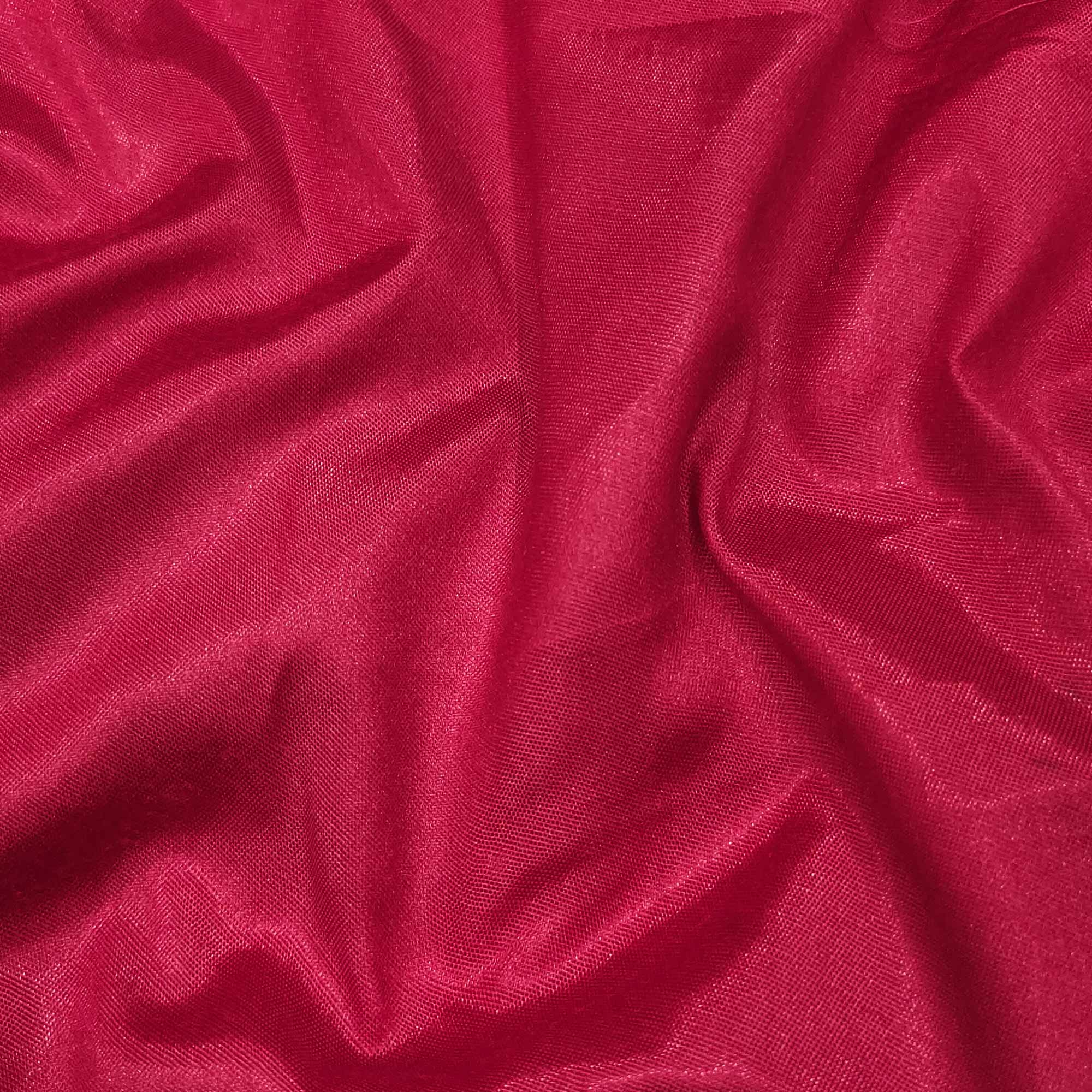 Pink Floral Printed With Embroidered Organza Dress Material