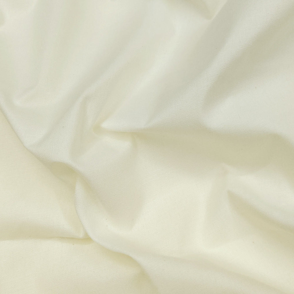 Off White Embroidered Cotton Blend Dress Material