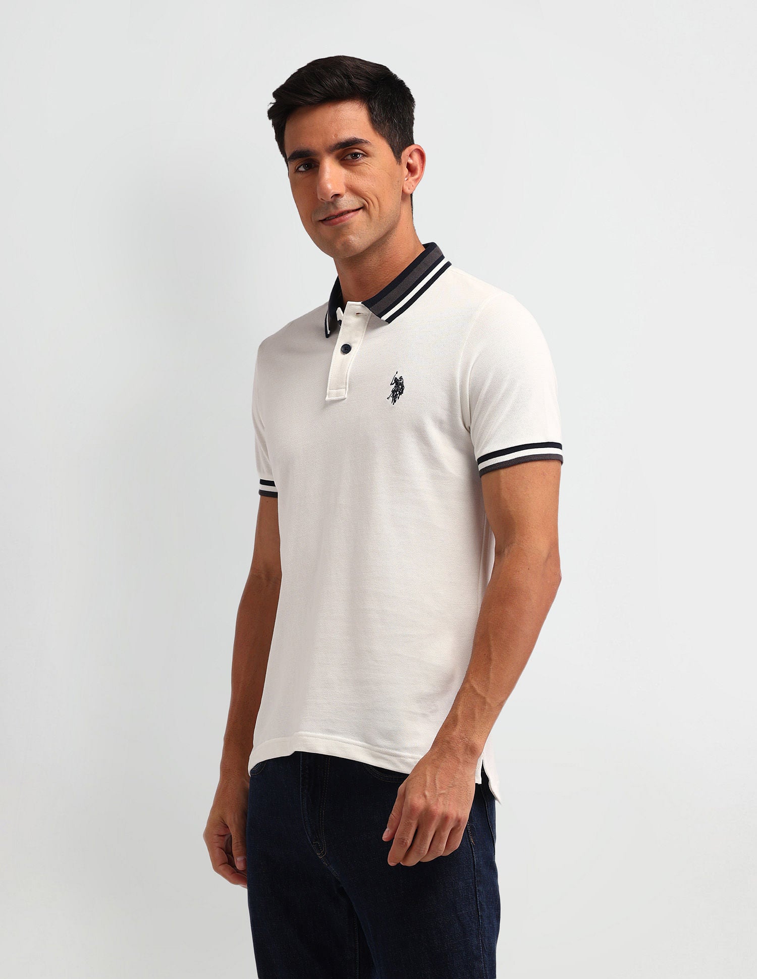Outdoor Muscle Fit Solid Polo Shirt
