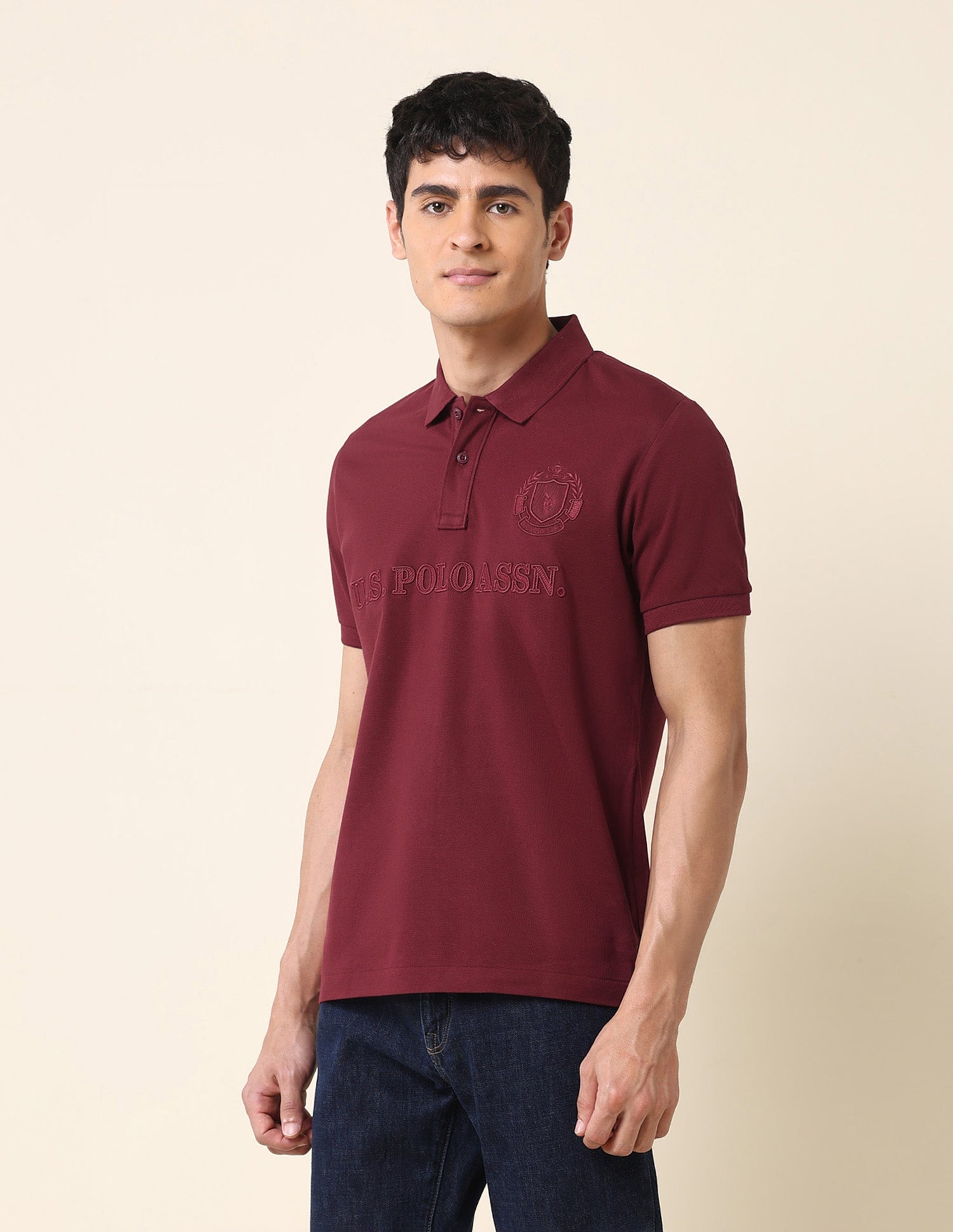 Brand Embroidered Classic Polo Shirt