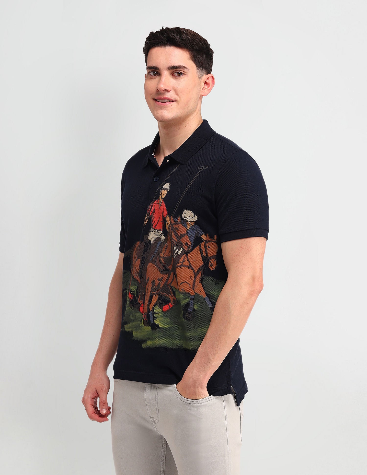 Outdoor Muscle Fit Brand Polo Shirt