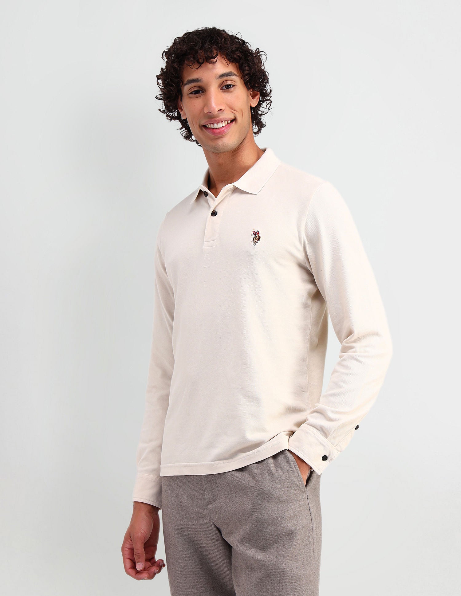 Muscle Fit Pure Cotton Polo Shirt