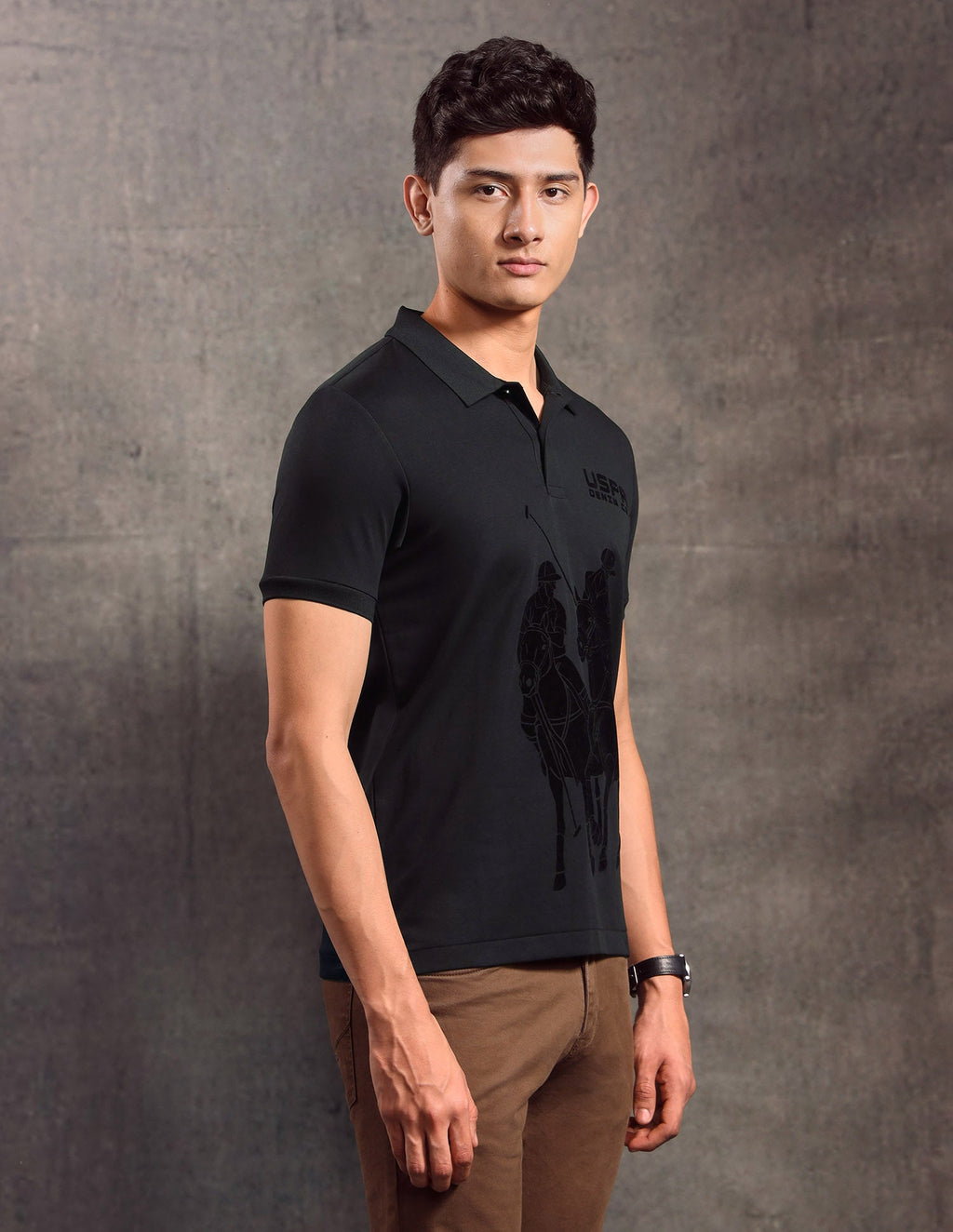 Graphic Printed Regular Fit Polo shirt