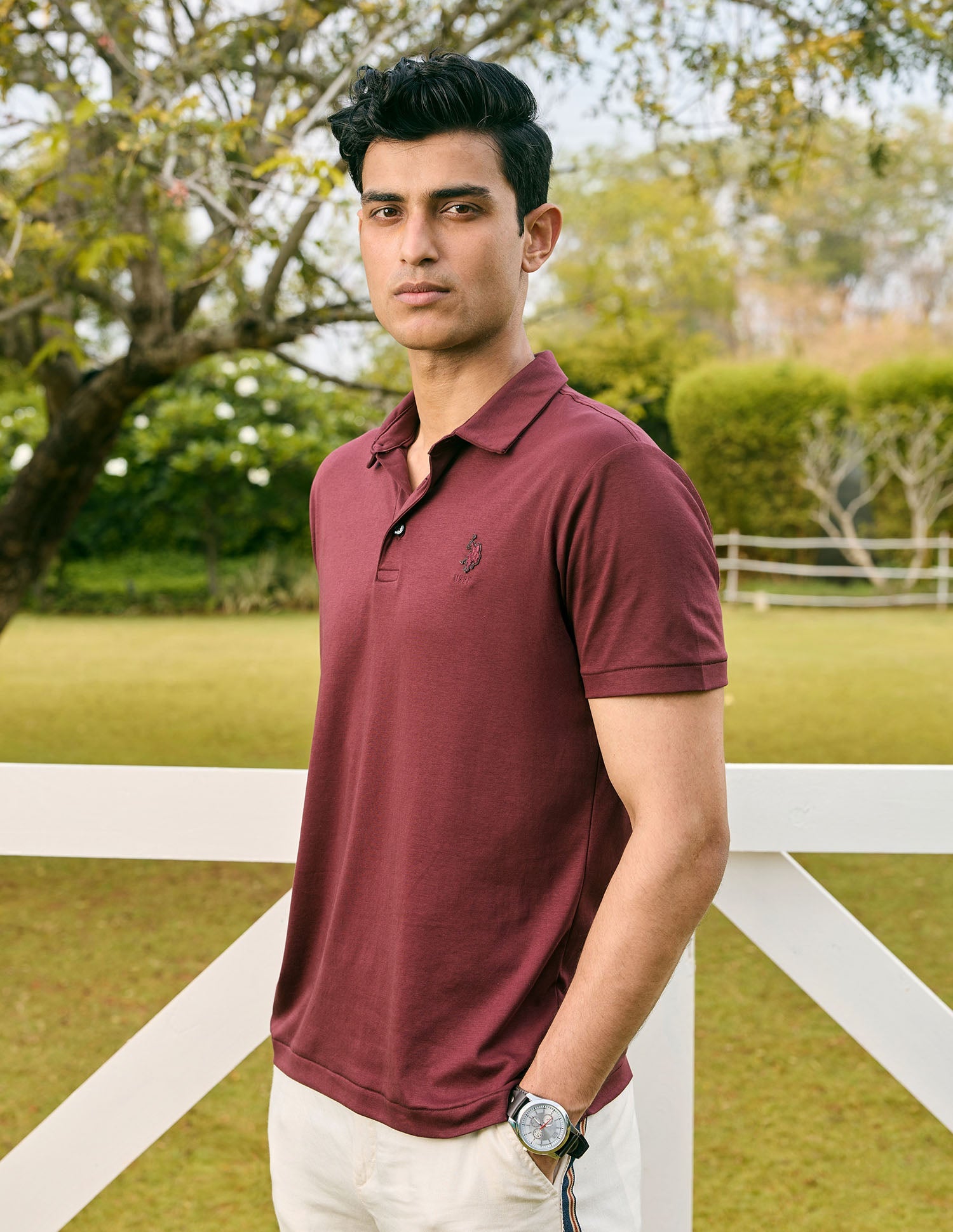 Pacho X Slim Fit Solid Polo Shirt