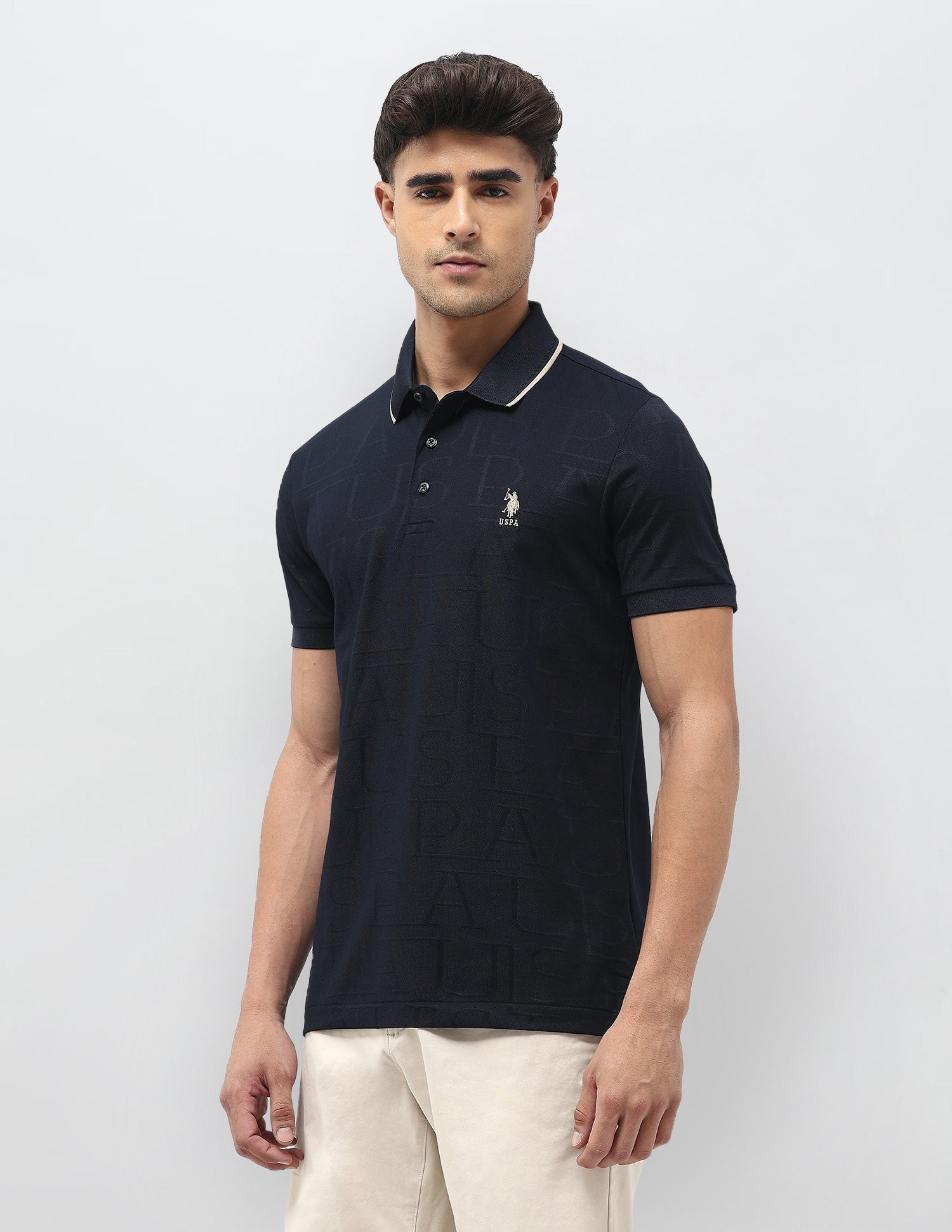 Brand Self Regular Fit Polo Shirt
