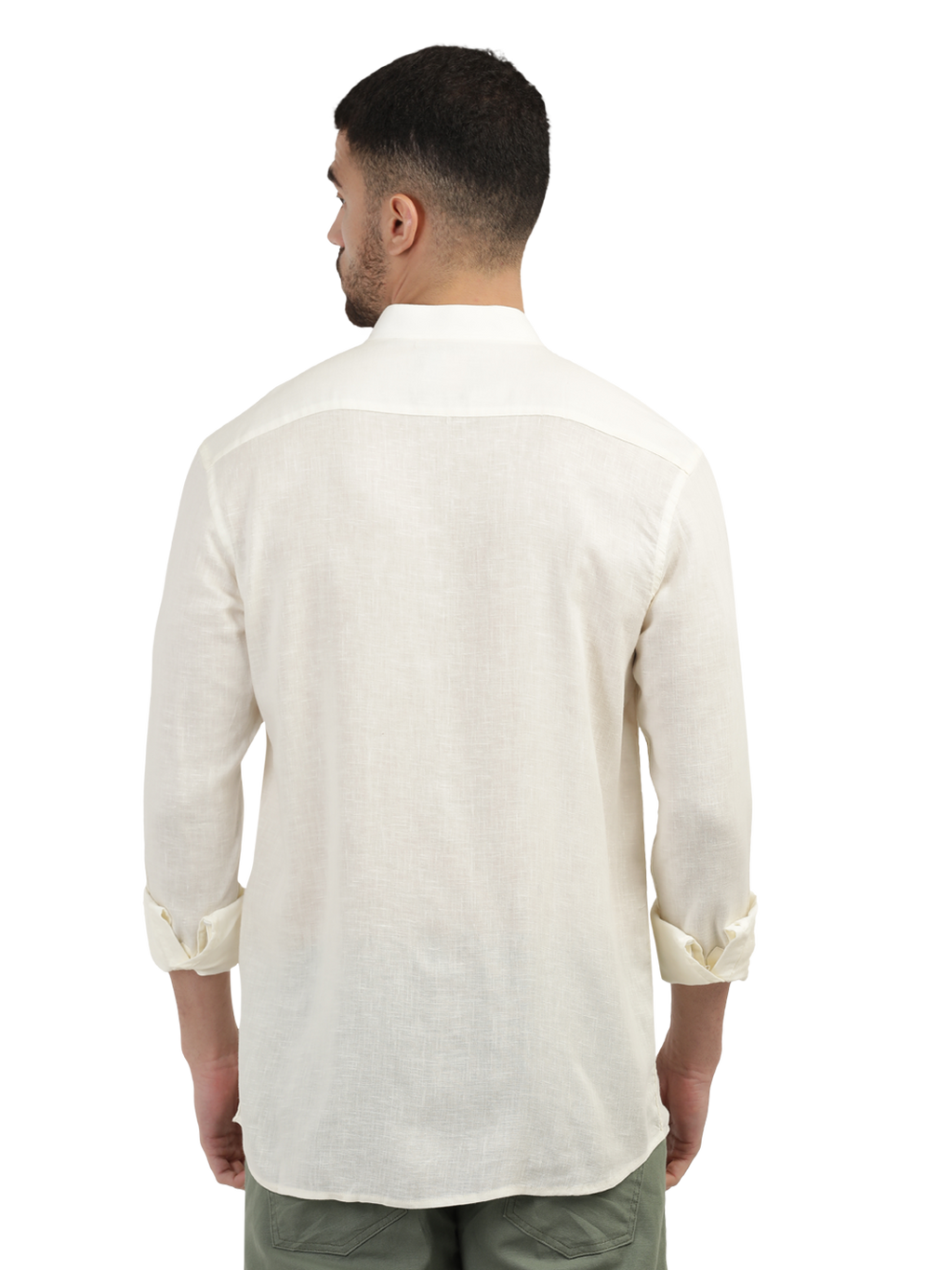 Ivory Solid Casual Shirt