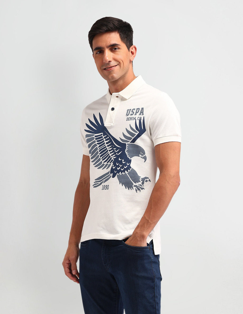 Americana Muscle Fit Brand Polo Shirt