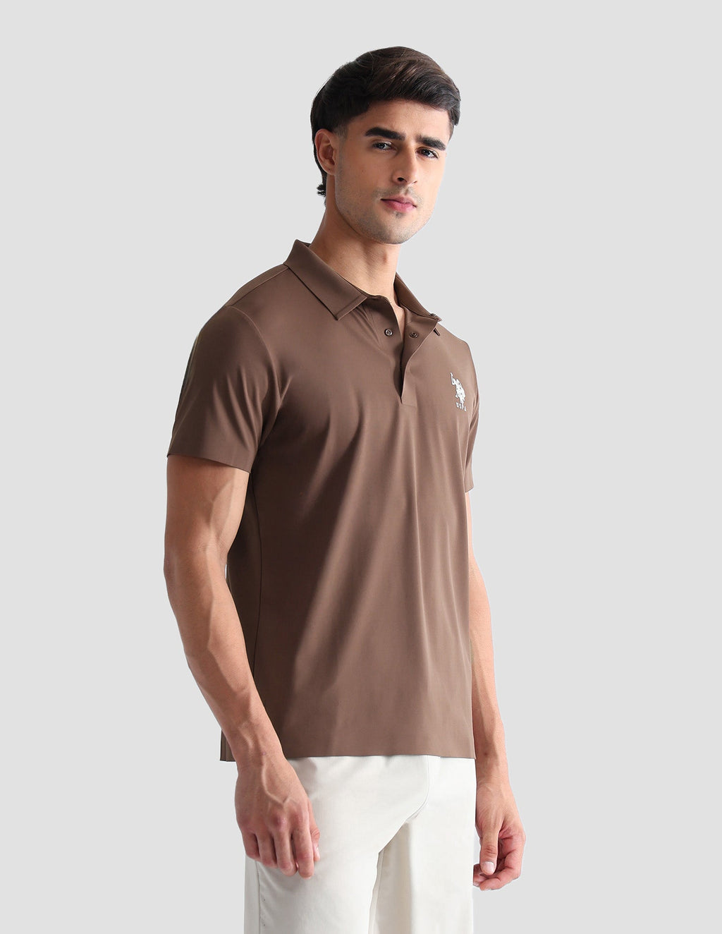 Brand Embossed Active Polo Shirt