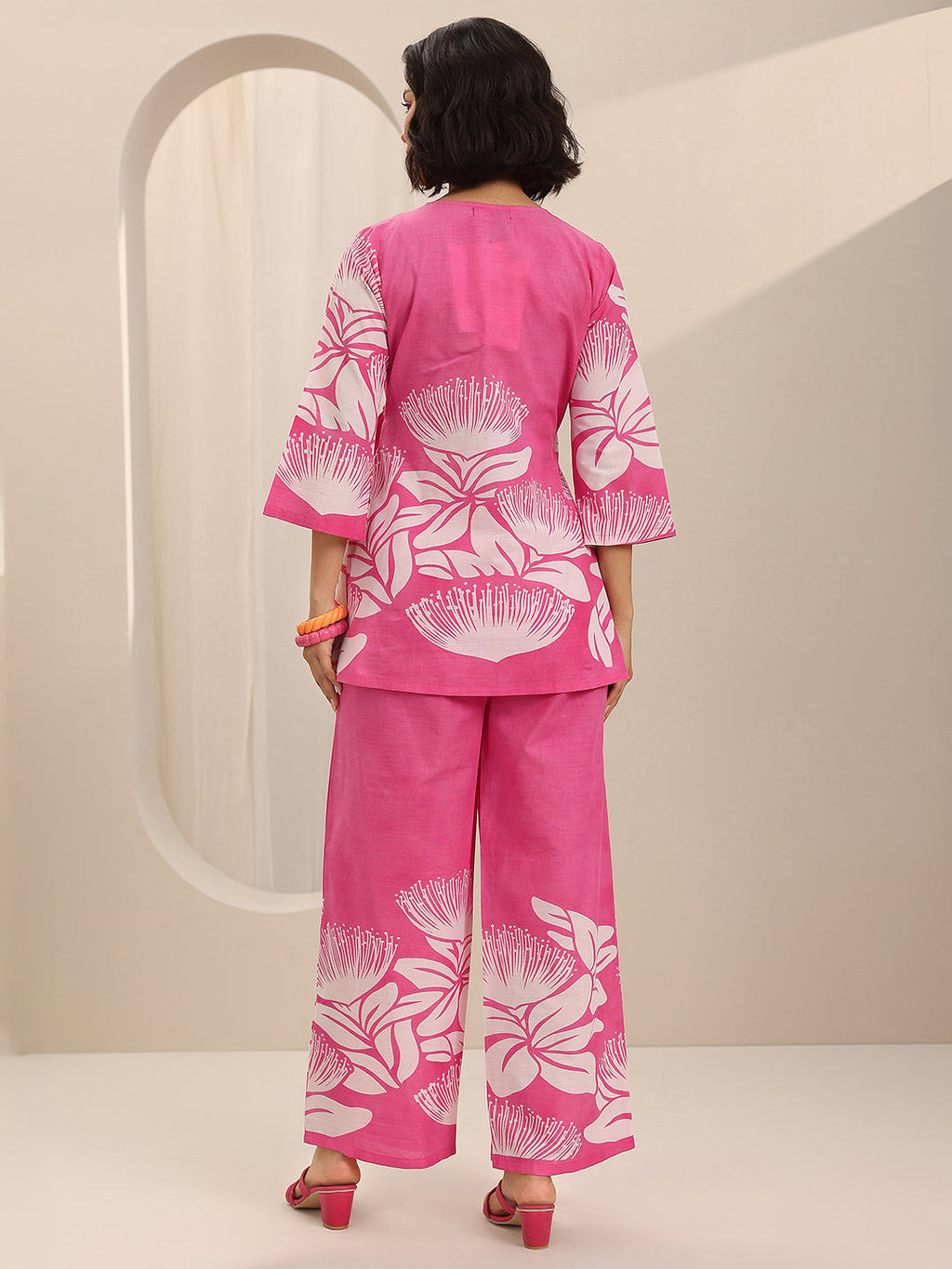 Pink Printed Cotton Co-Ord Sets