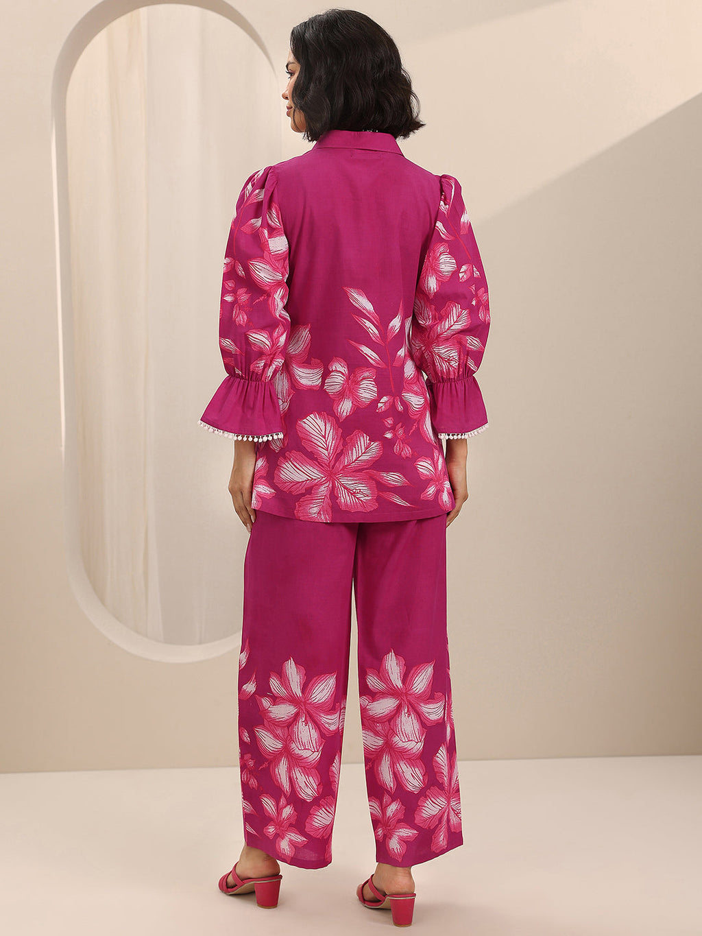 Pink Printed Cotton Co-Ord Sets