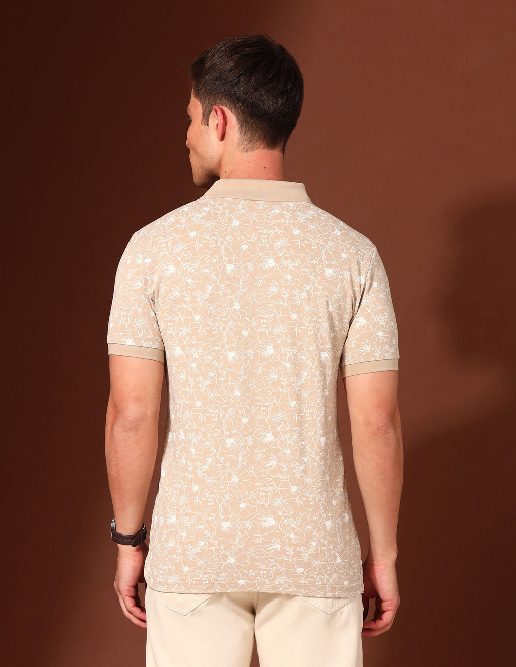 Floral Printed Working Holiday Polo Shirt