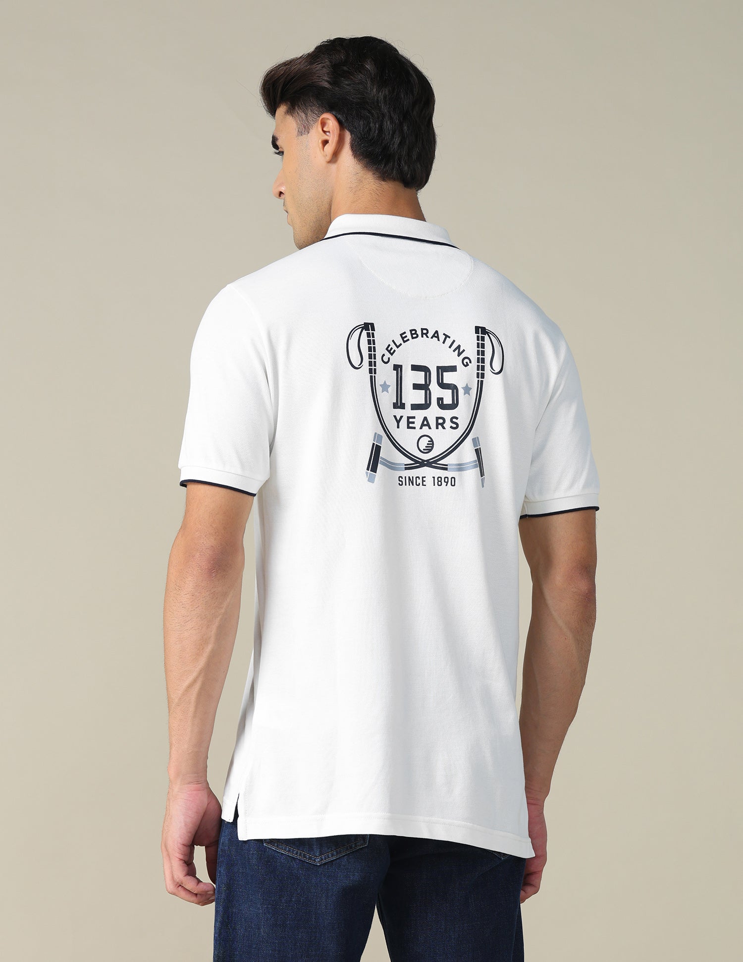 Graphic Printed Regular Fit Polo Shirt