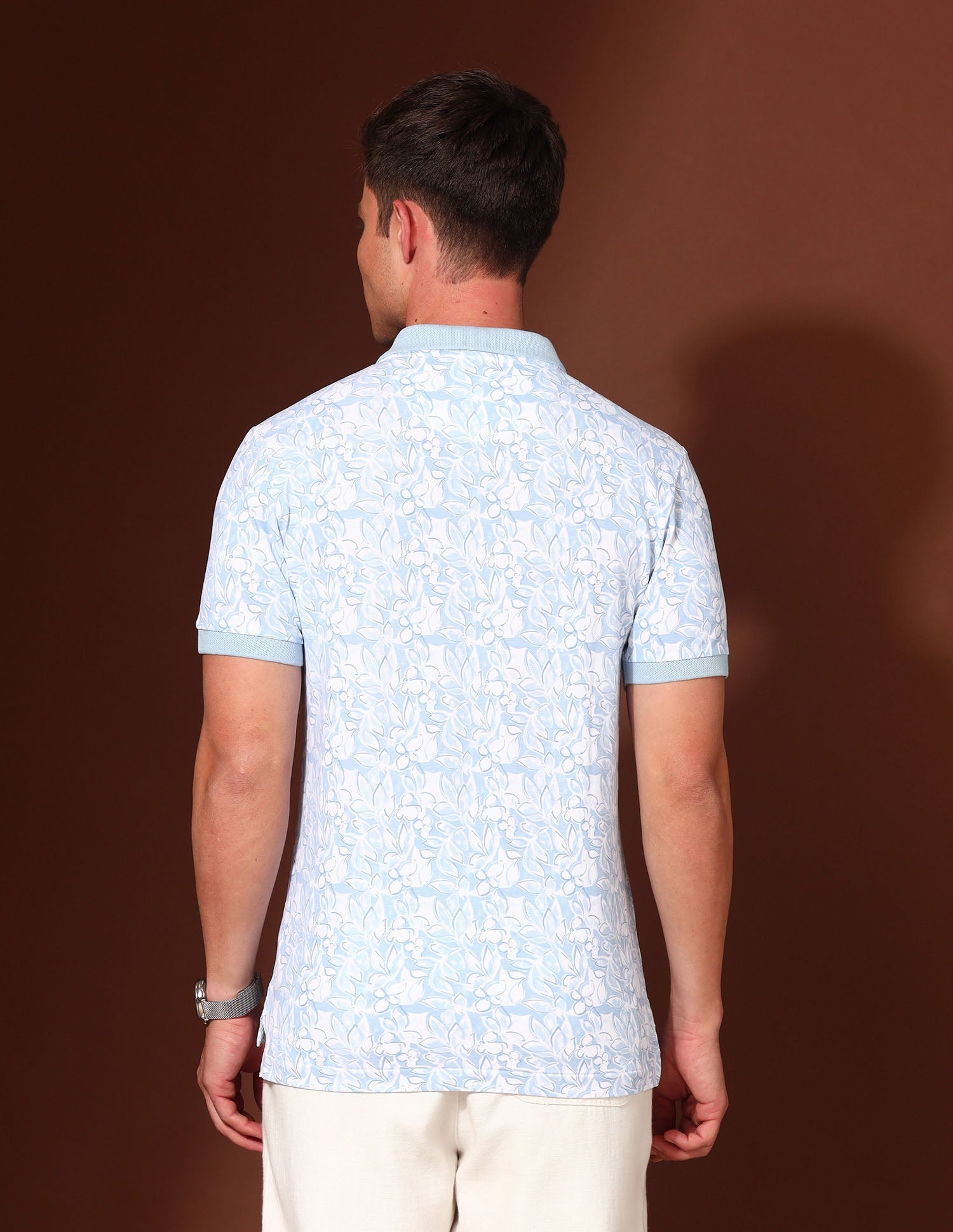 Floral Printed Working Holiday Polo Shirt