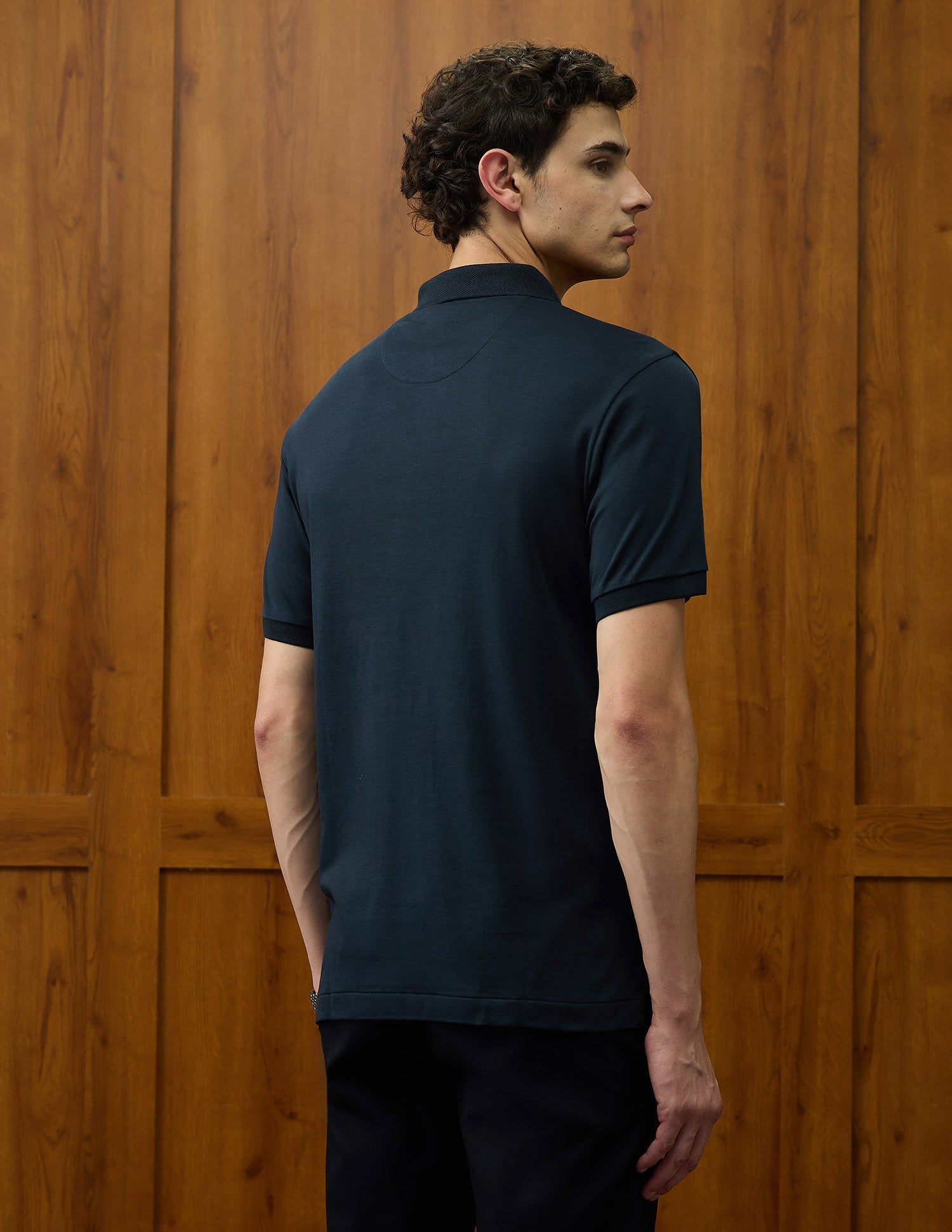 Brand Embossed Varsity Theatre Polo Shirt