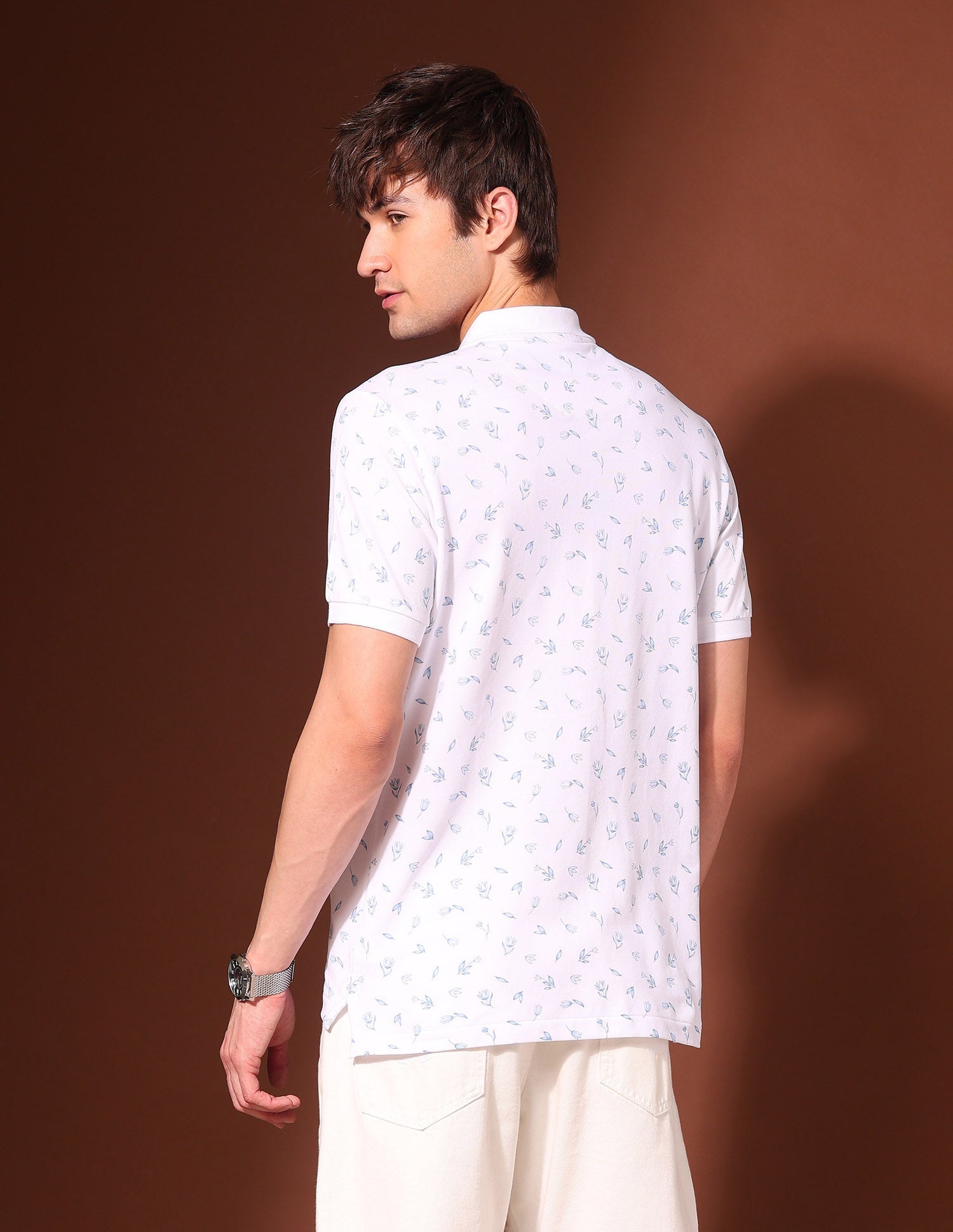 Floral Printed Working Holiday Polo Shirt