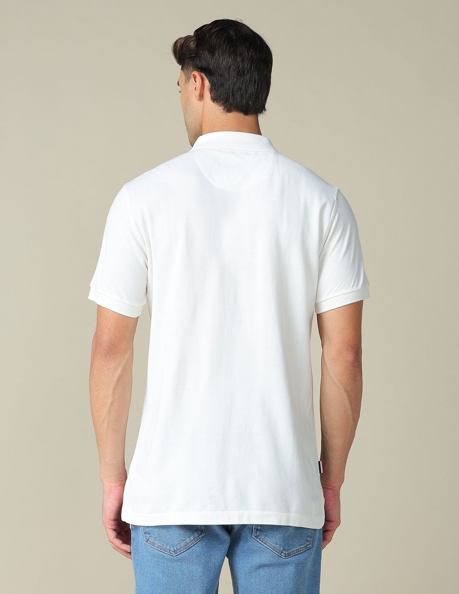 Muscle Fit Graphic Printed Polo Shirt