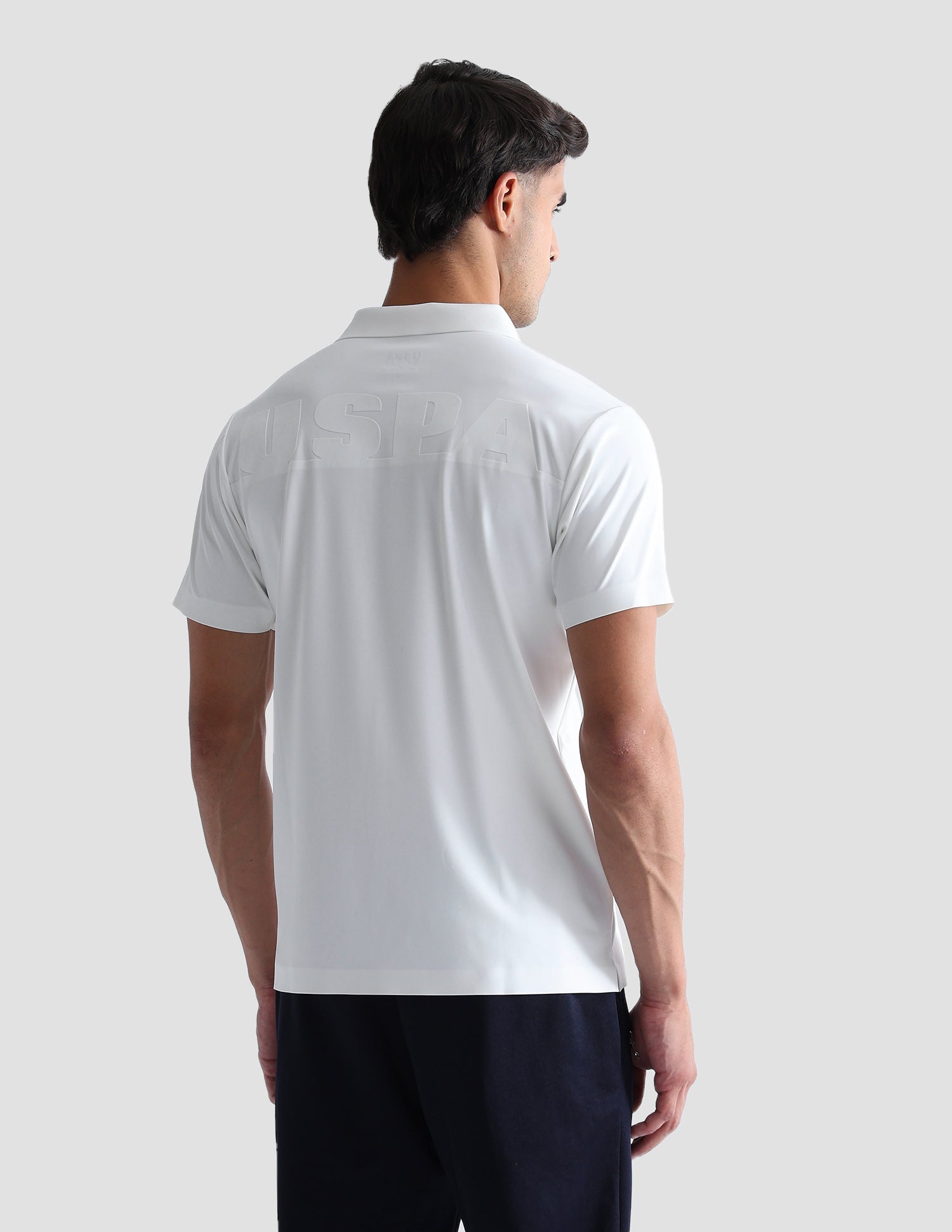 Brand Embossed Active Polo Shirt