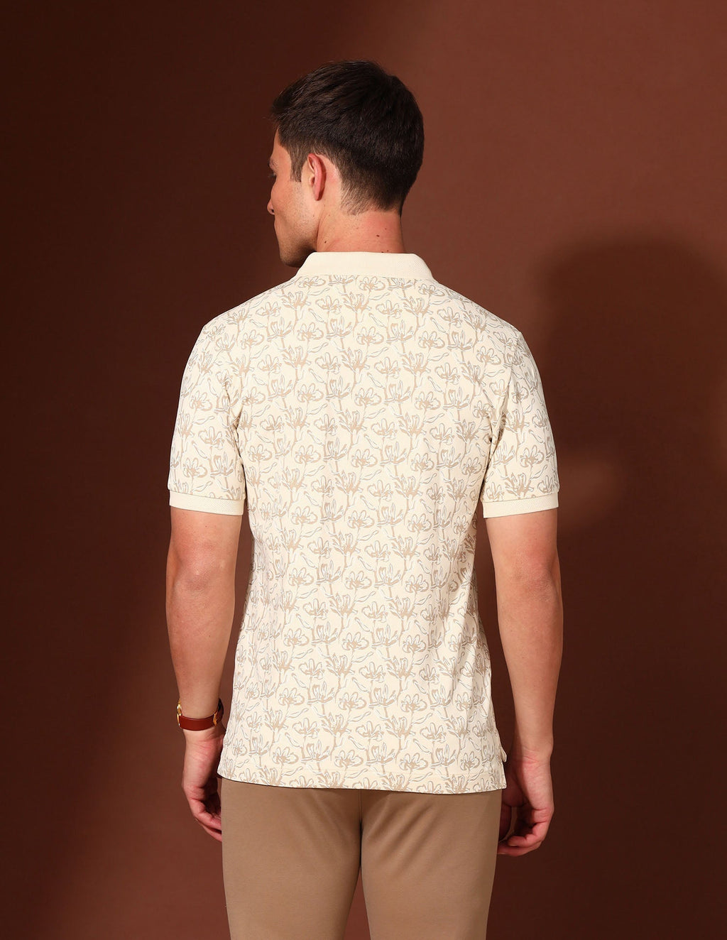 Floral Printed Working Holiday Polo Shirt