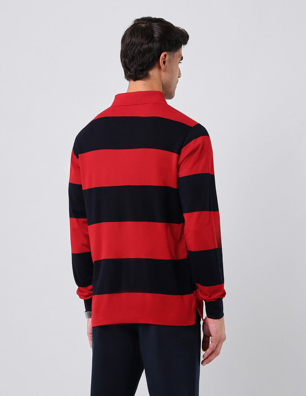 Horizontal Striped Regular Fit Polo Shirt