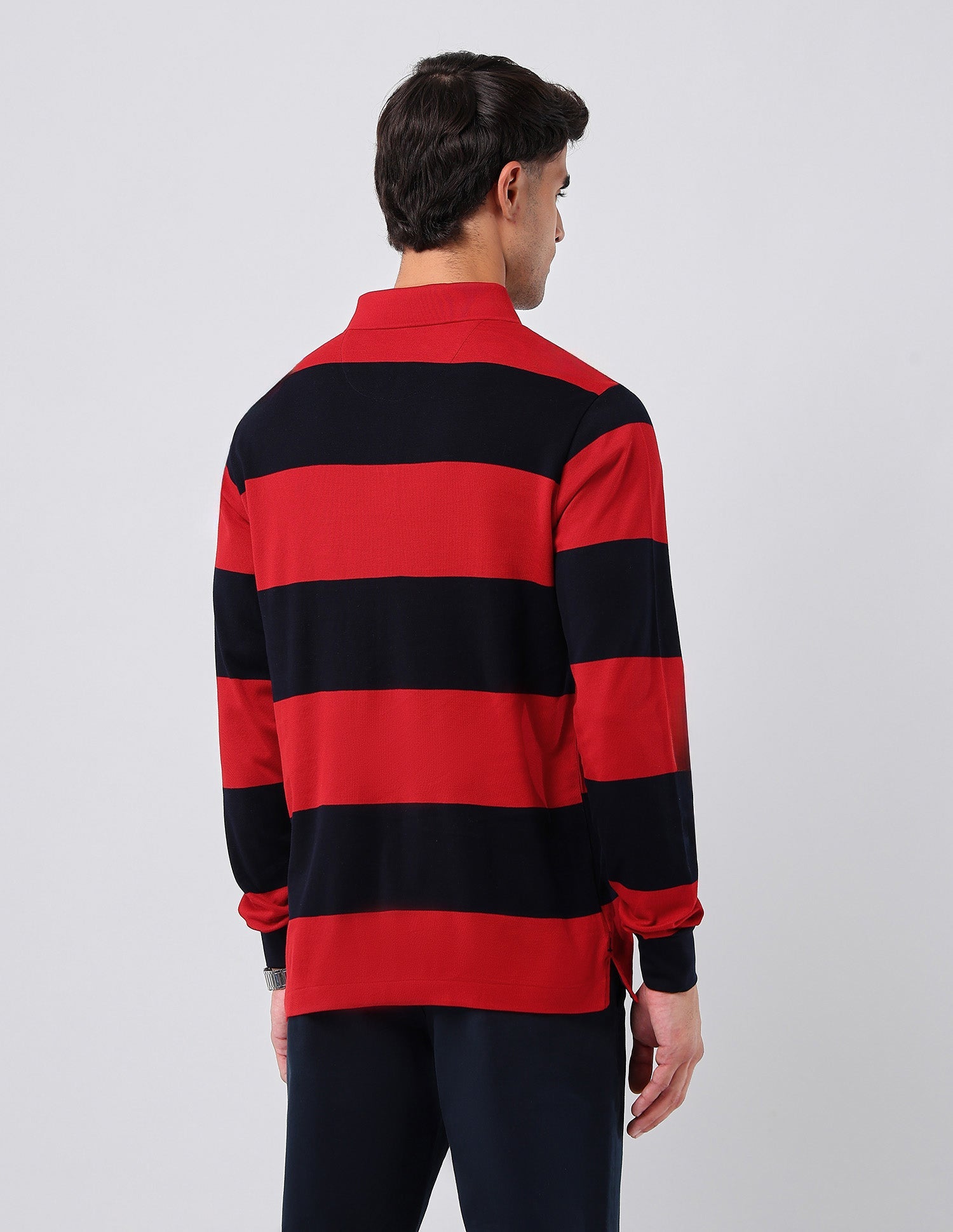 Horizontal Striped Regular Fit Polo Shirt