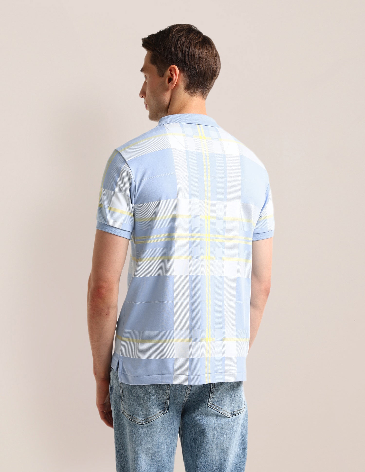 Checked Regular Fit Polo Shirt