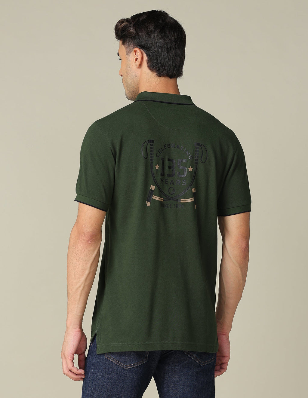 Graphic Printed Regular Fit Polo Shirt