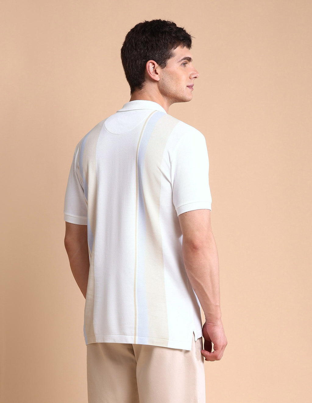 Colourblocked Slim Fit Polo Shirt