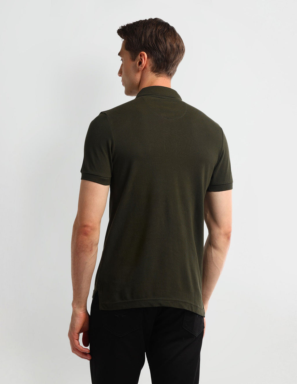 Muscle Fit Graphic Polo Shirt