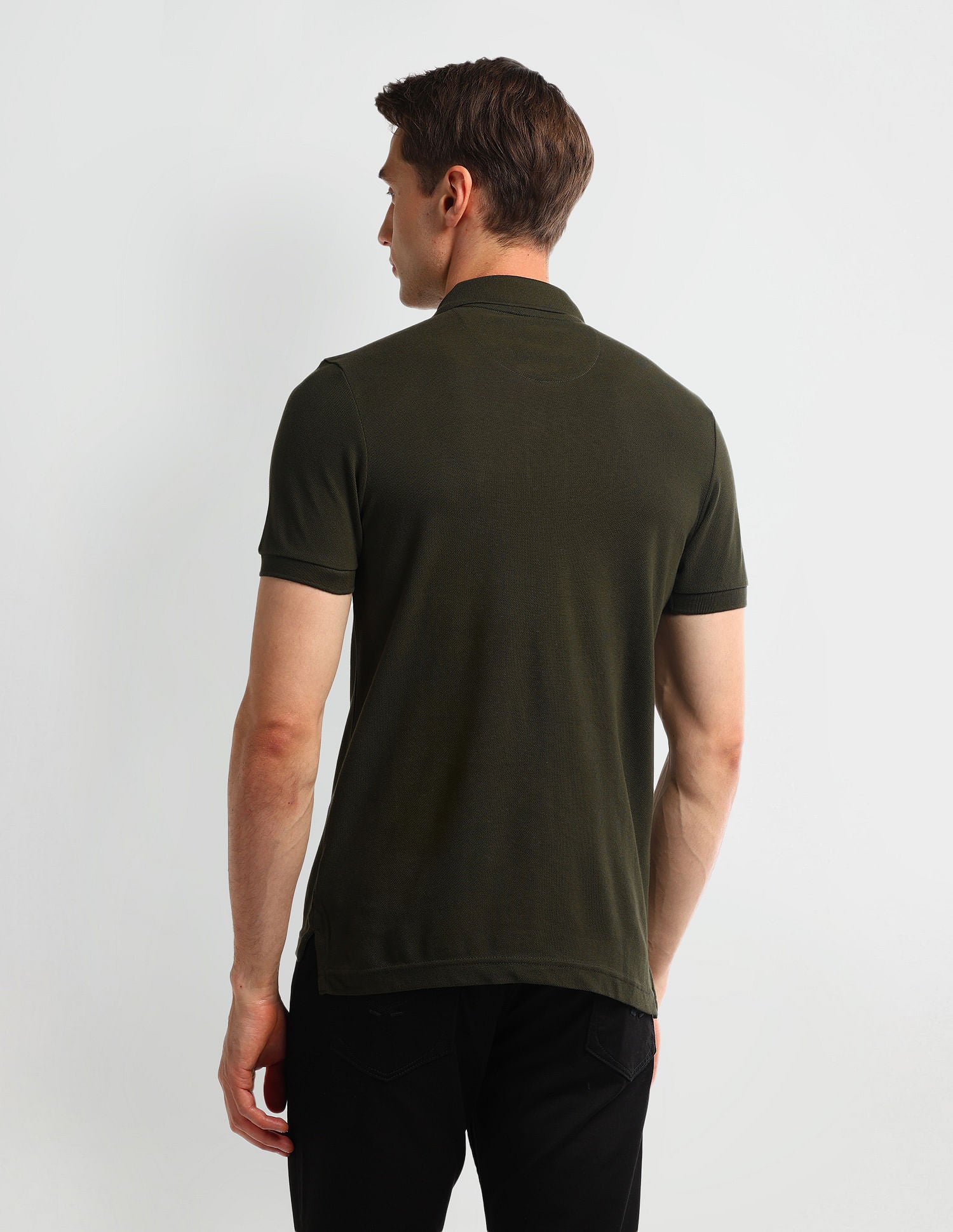 Muscle Fit Graphic Polo Shirt