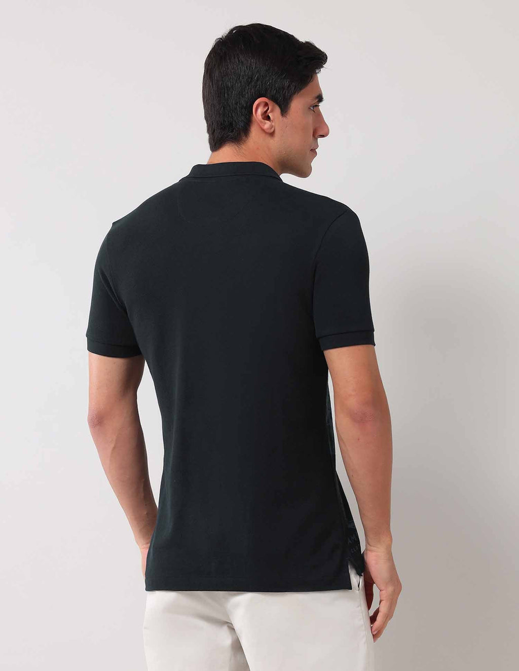 Brand Printed Muscle Fit Polo Shirt