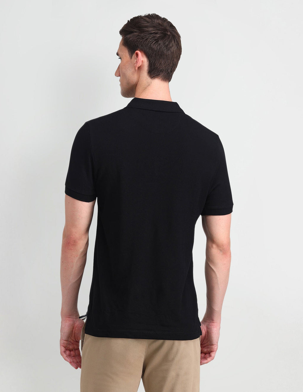 Brand Embroidered Cotton Polo Shirt