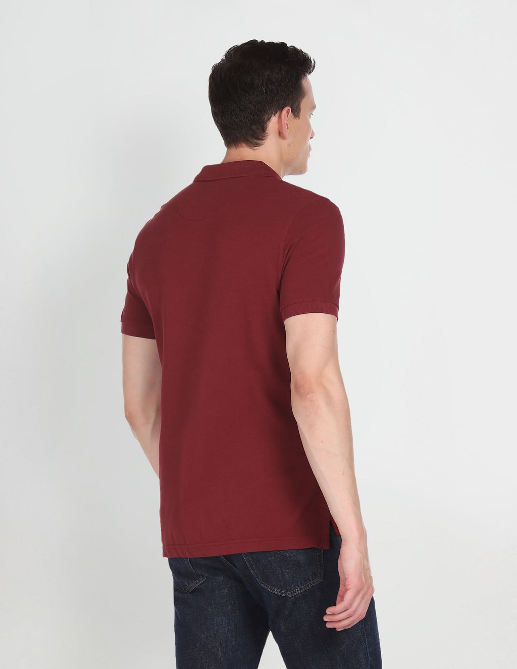 Cotton Solid Polo Shirt