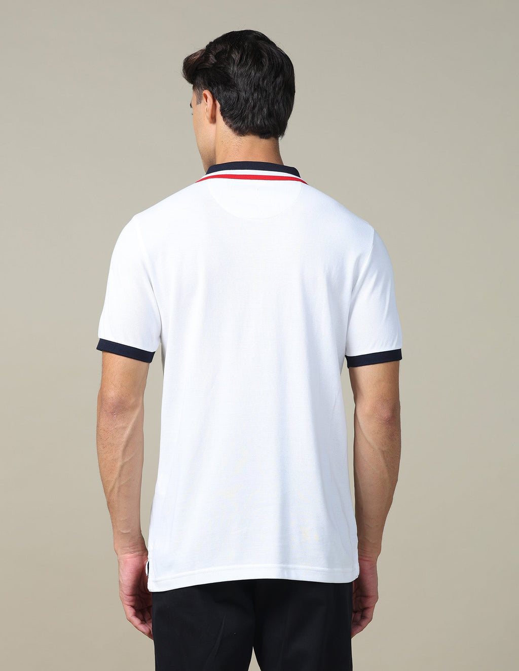 Boxy Fit Brand Embroidered Polo Shirt