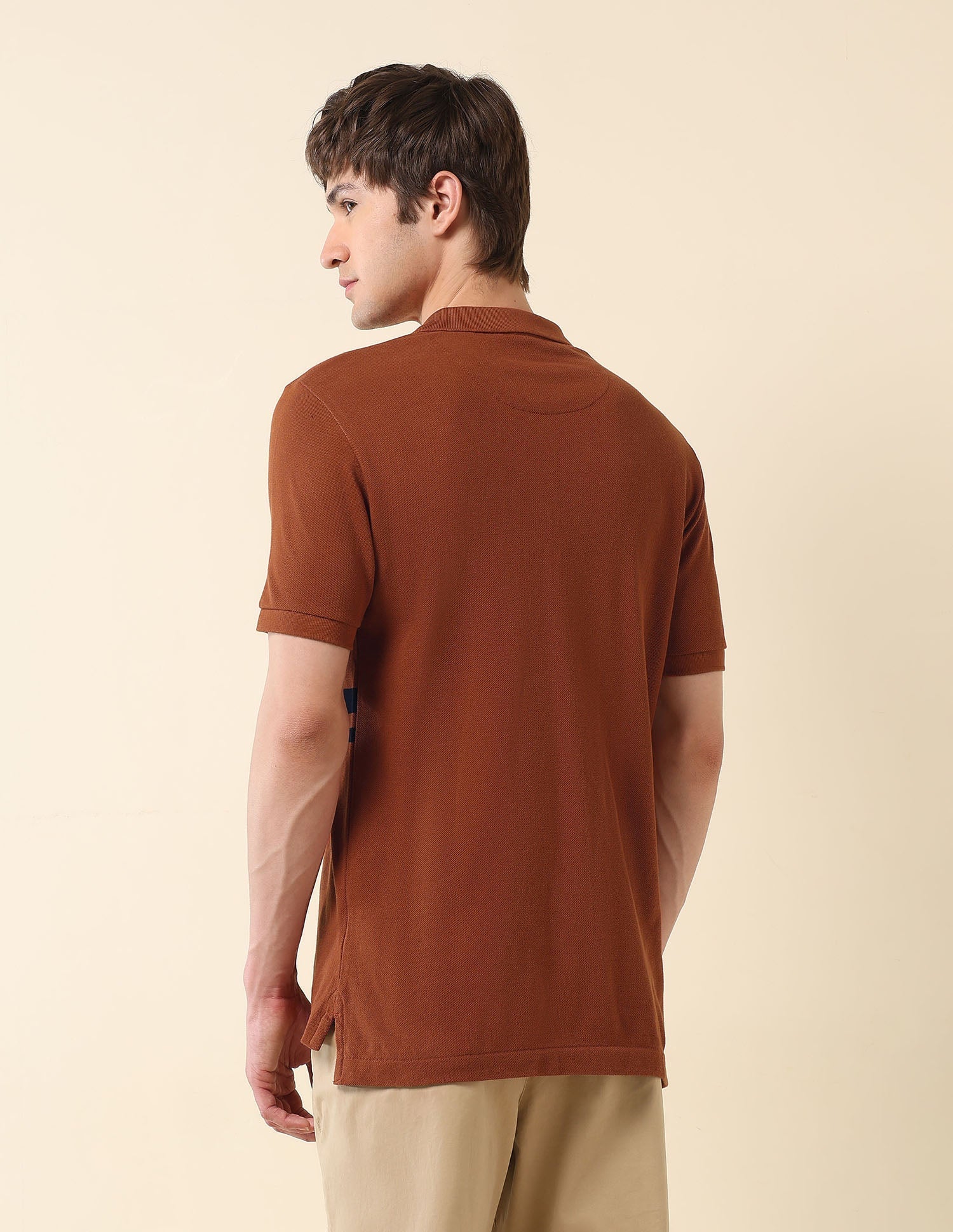 Horizontal Striped Classic Polo Shirt