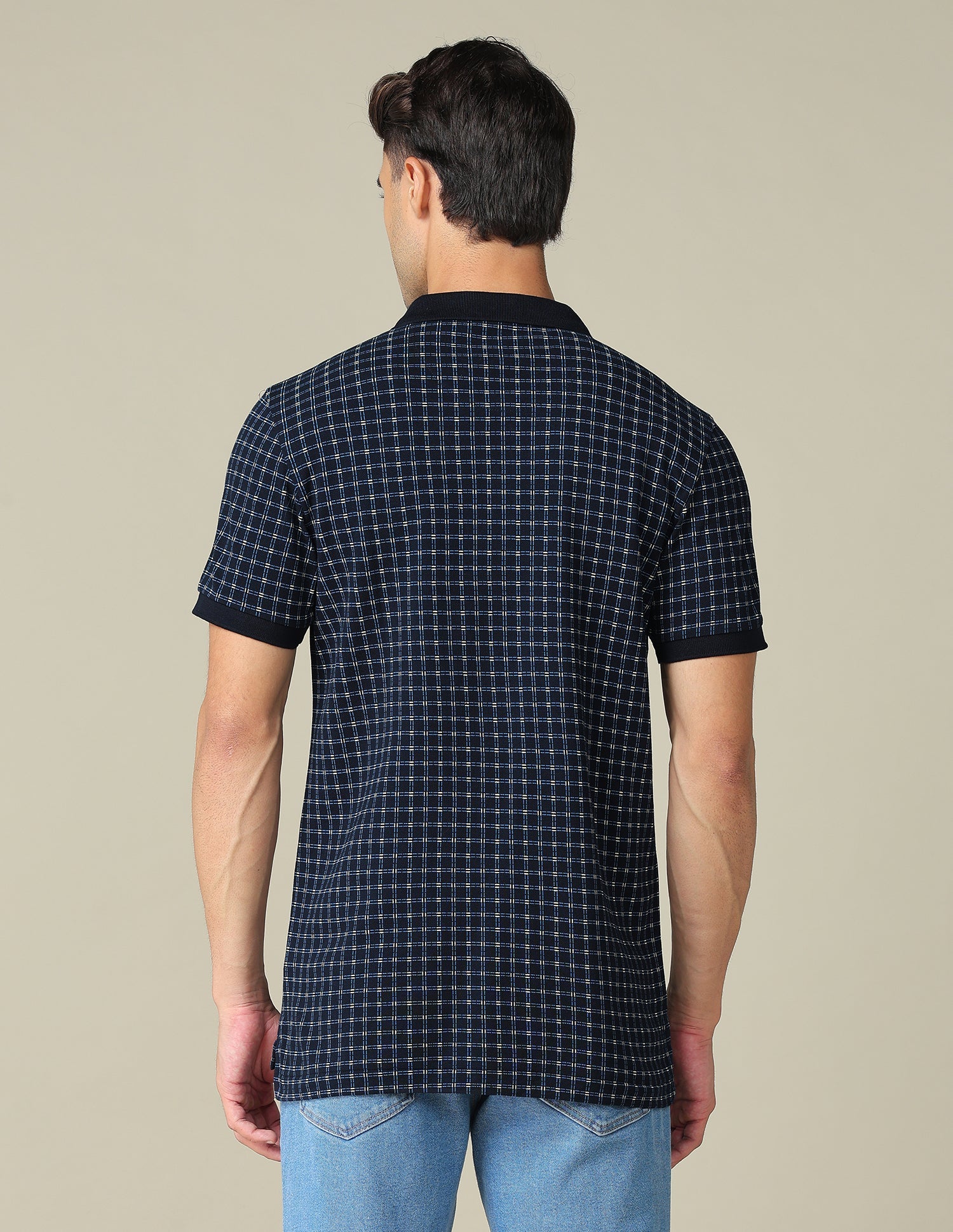 All-Over Printed Regular Fit Polo Shirt