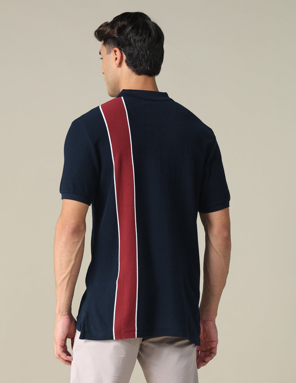 Colourblocked Regular Fit Polo Shirt