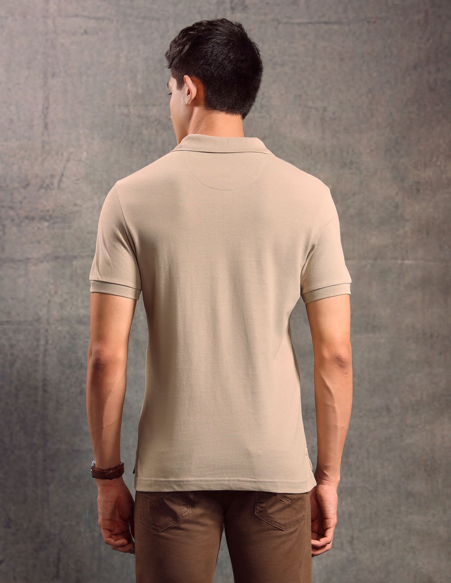 Graphic Printed Muscle Fit Polo shirt