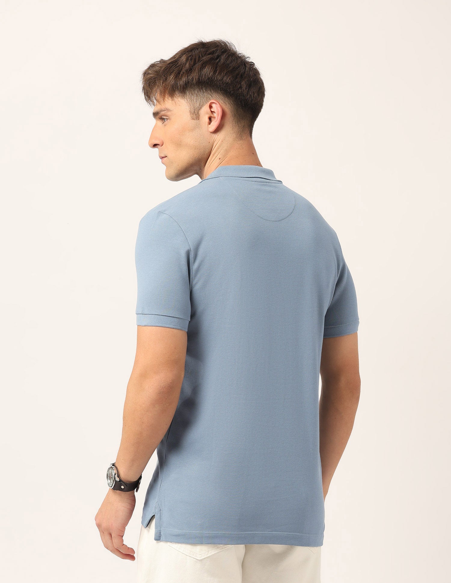 Brand Printed Muscle Fit Polo Shirt