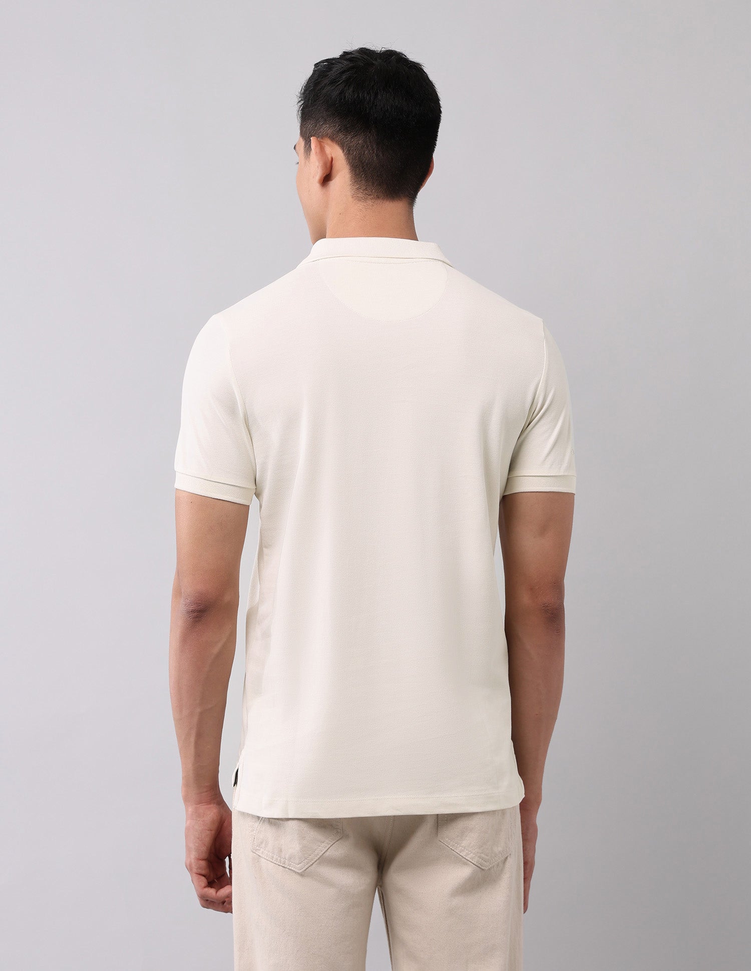 Horizontal Striped Black Label Polo Shirt