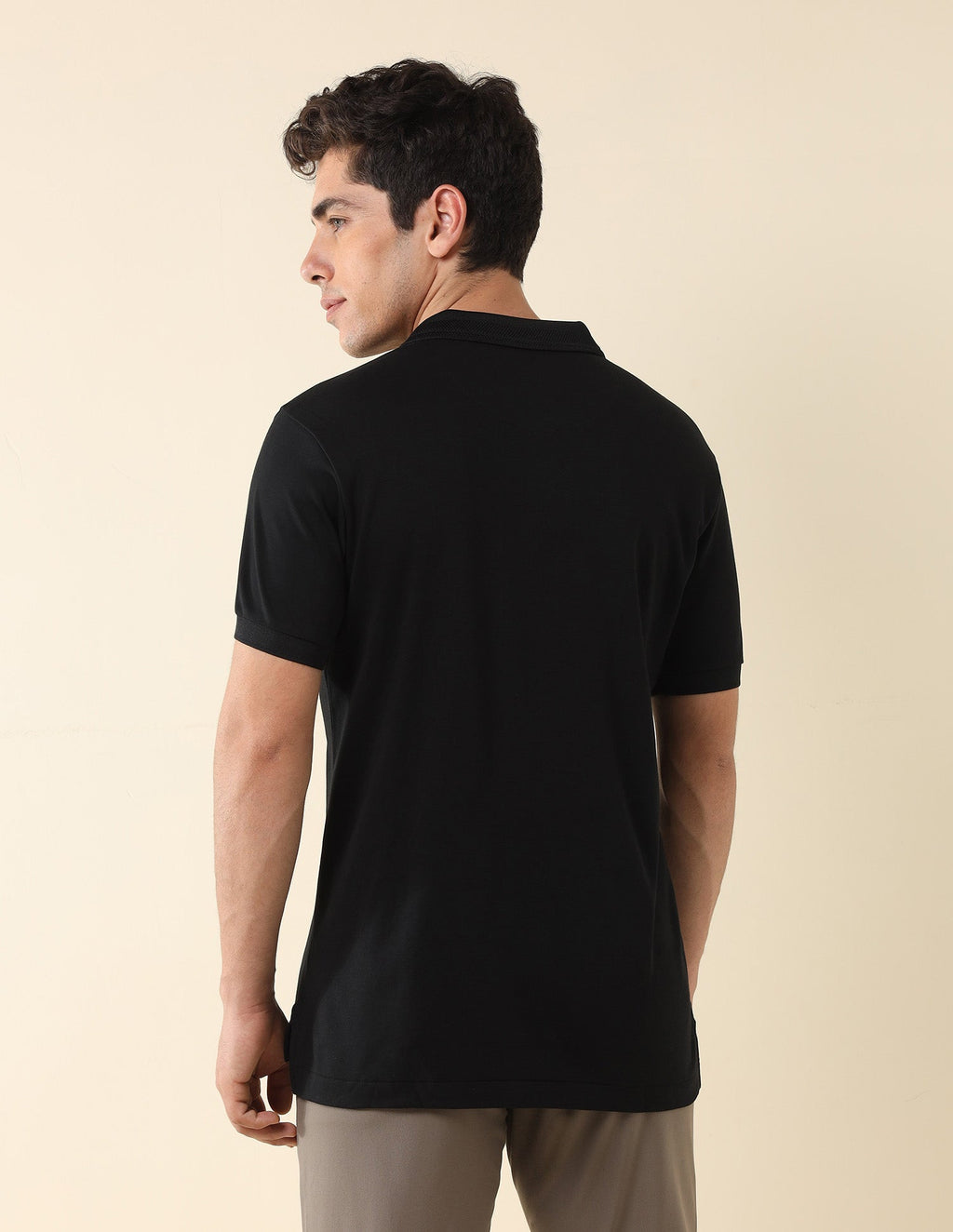 Brand Printed Modern Monochrome Polo Shirt