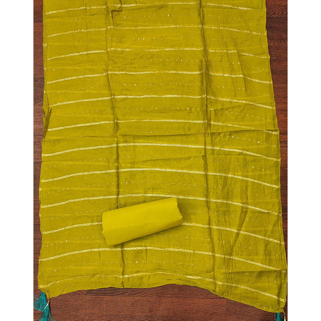 Elegant Teal Floral Embroidered Cotton Dress Fabric for Custom Stitching