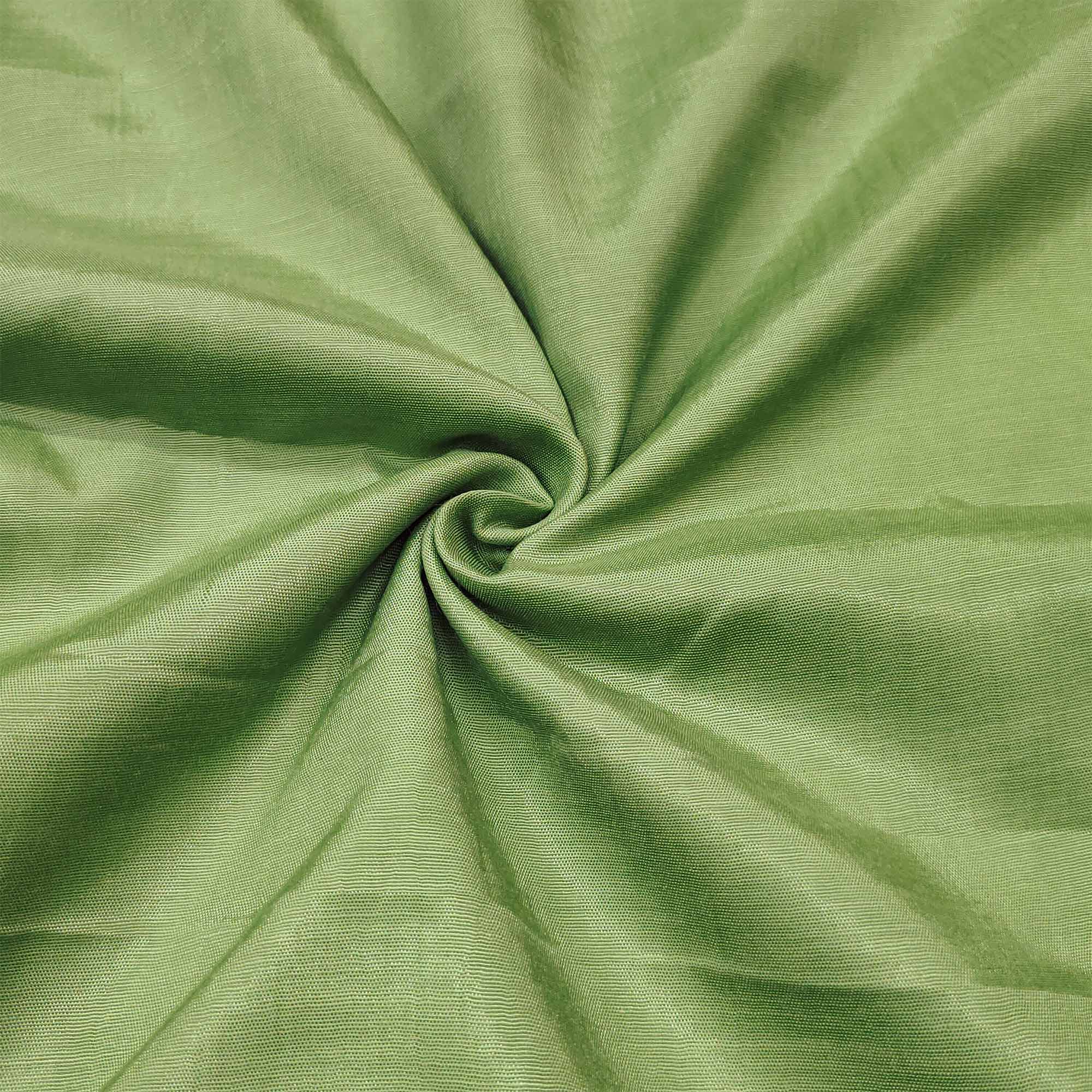 Green Floral Digital Printed With Handwork Organza Dress Material