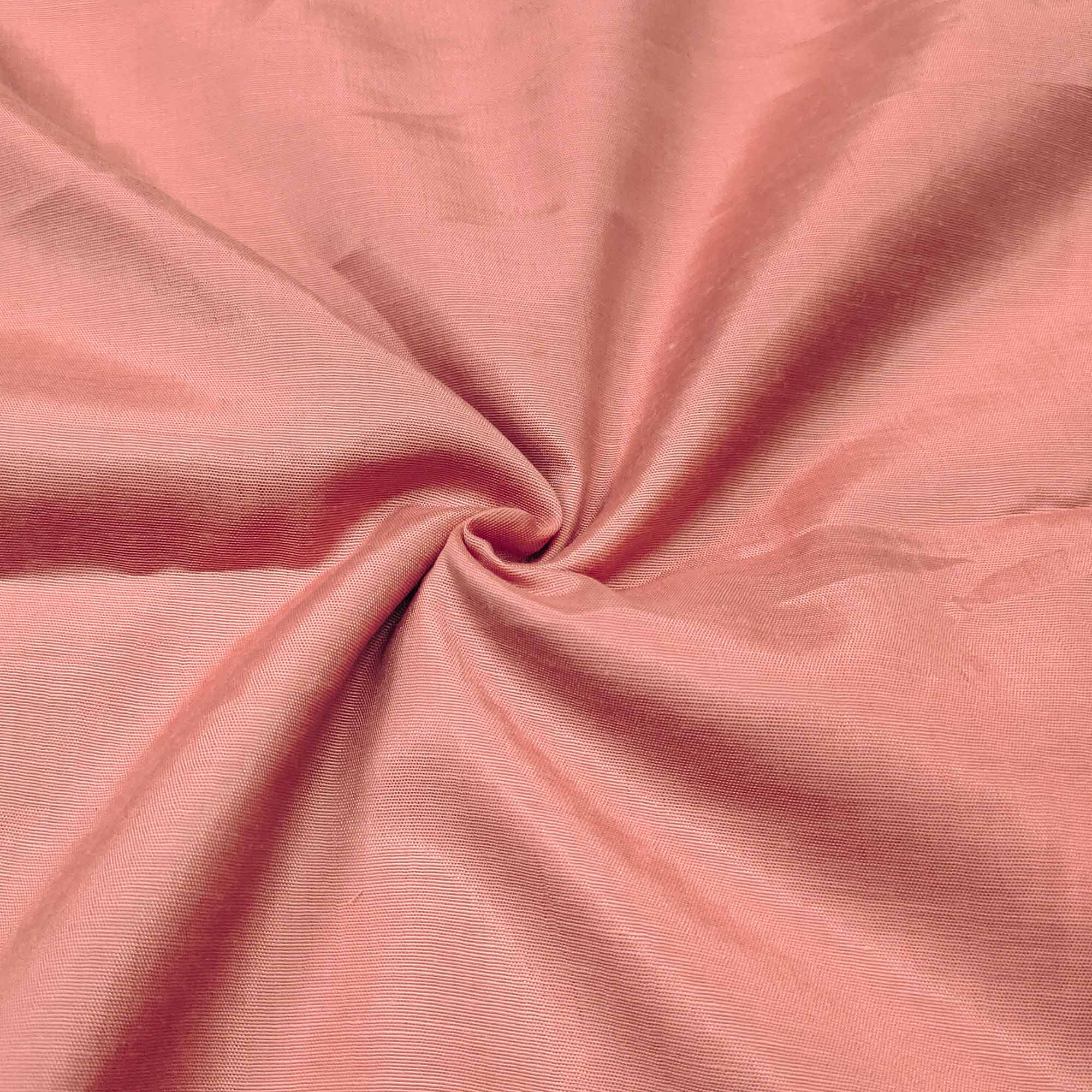 Peach Floral Hand Embroidery Chanderi Dress Material