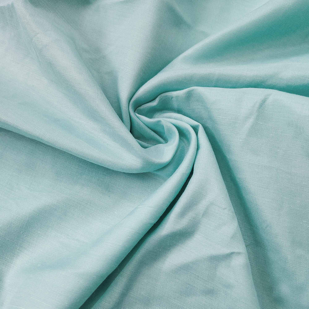 Blue Floral Sequin Embroidered Cotton Silk Dress Material